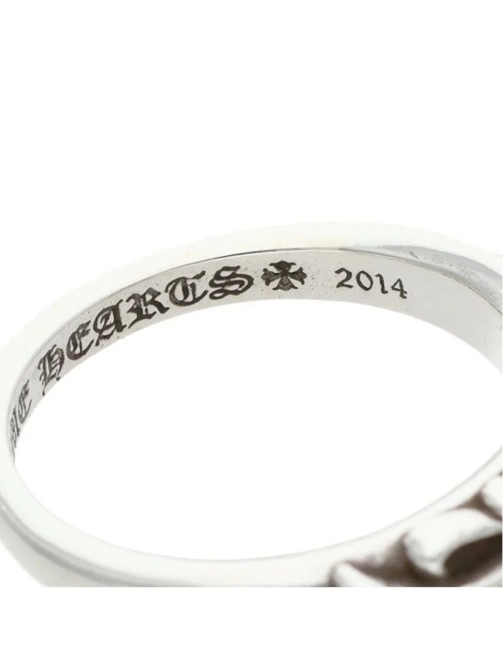 Chrome Hearts Baby Classic Floral Cross Silver Ring